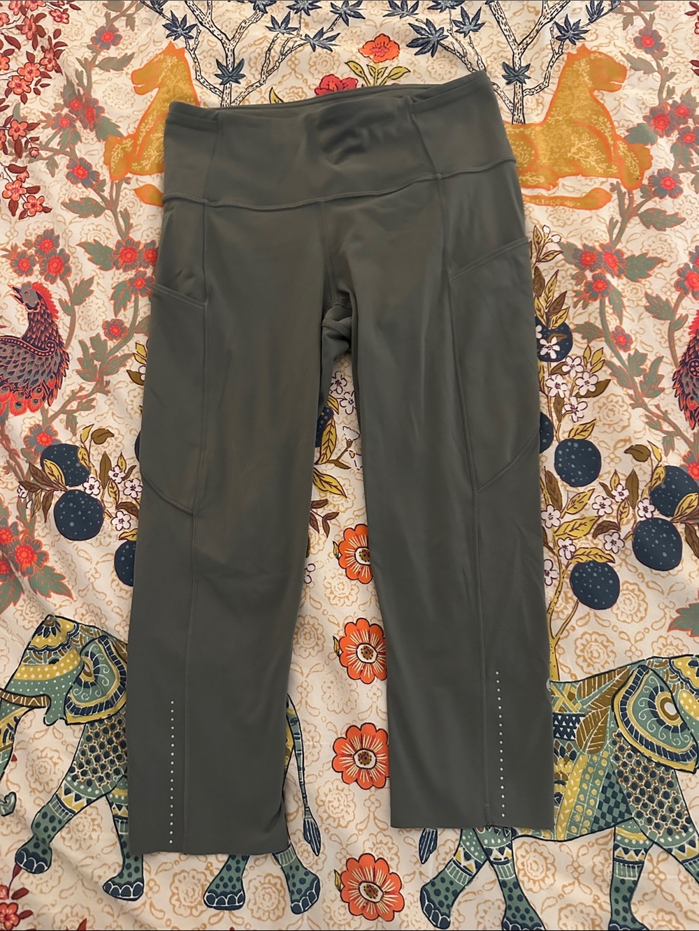 lululemon athletica Olive Green Track Joggers with Side Pockets